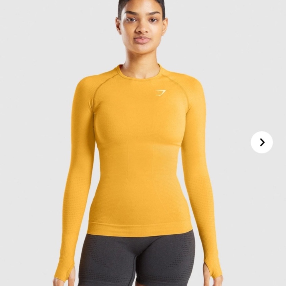 Gymshark Vital Seamless 2.0 Long Sleeve Yellow